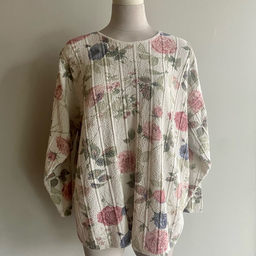 Floral Oversized Sweater (no brand)